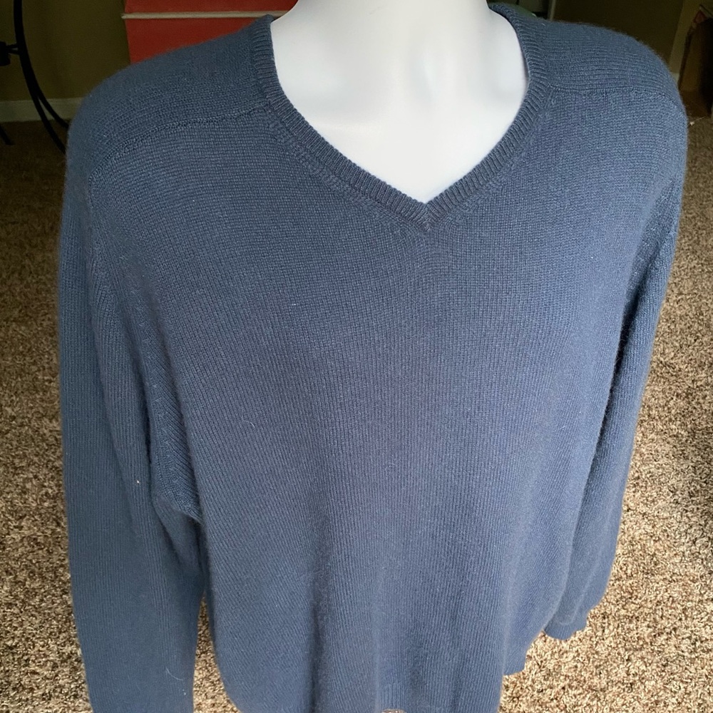 Field Gear *100% cashmere* v-neck men’s sweater L